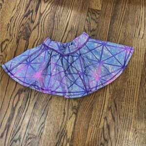 Little Mass Blue and Purple Geometric Skirt